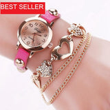 Luxury Leather Wristwatches Women Bracelet Chain Bracelet Watch